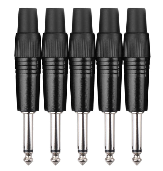 Produktbild von Pronomic JPLUG Black Klinkenstecker - 5er Pack