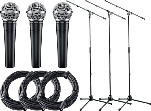 Produktbild von Shure SM 58-LCE Mikrofon 3er Set