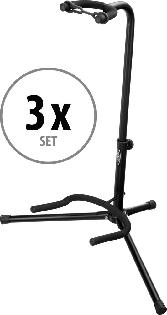 Produktbild von Classic Cantabile GS-2008 Gitarrenständer Deluxe 3x Set
