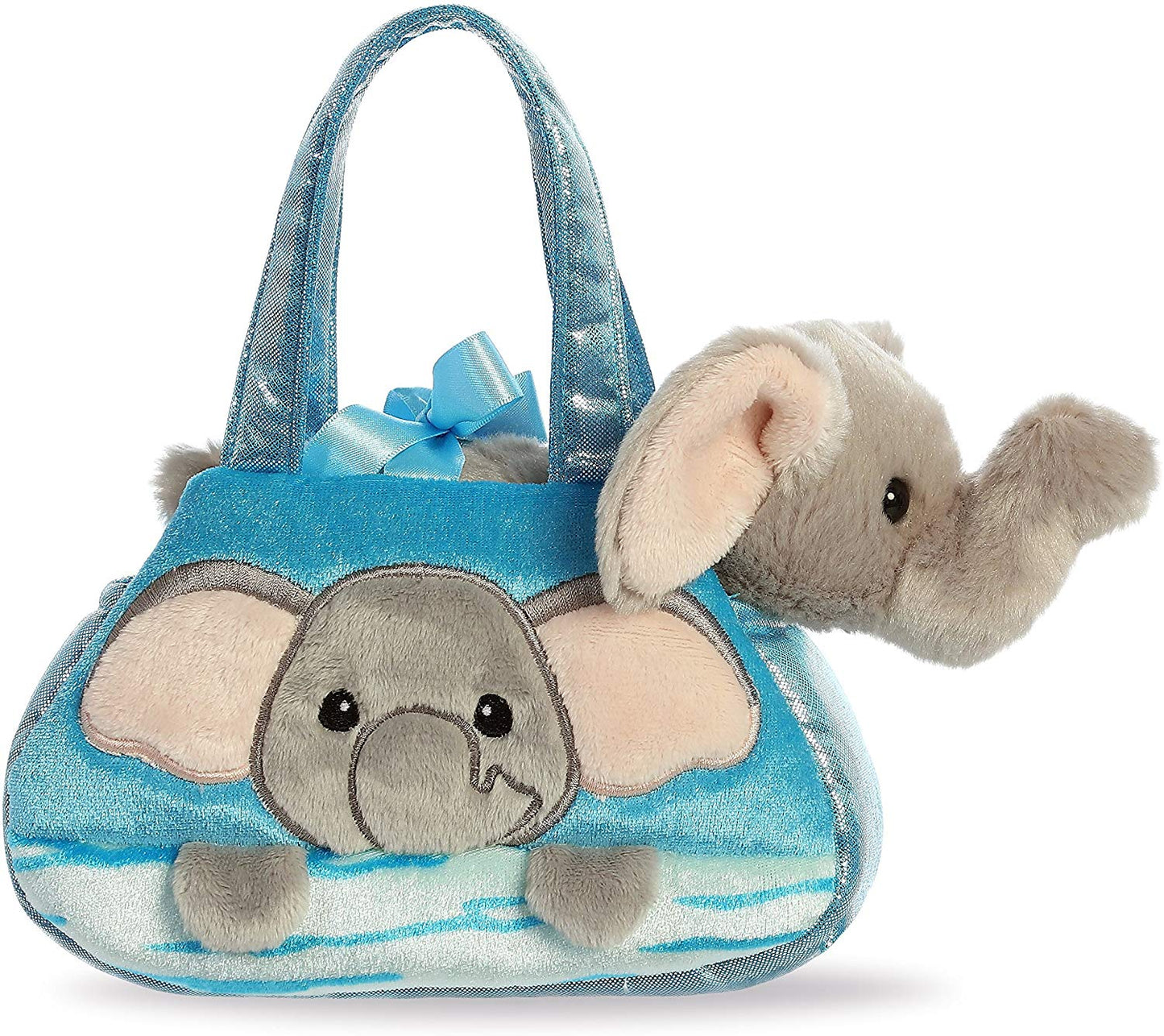 Fancy blauer Peek-a-Boo Elefant Plüschfigur