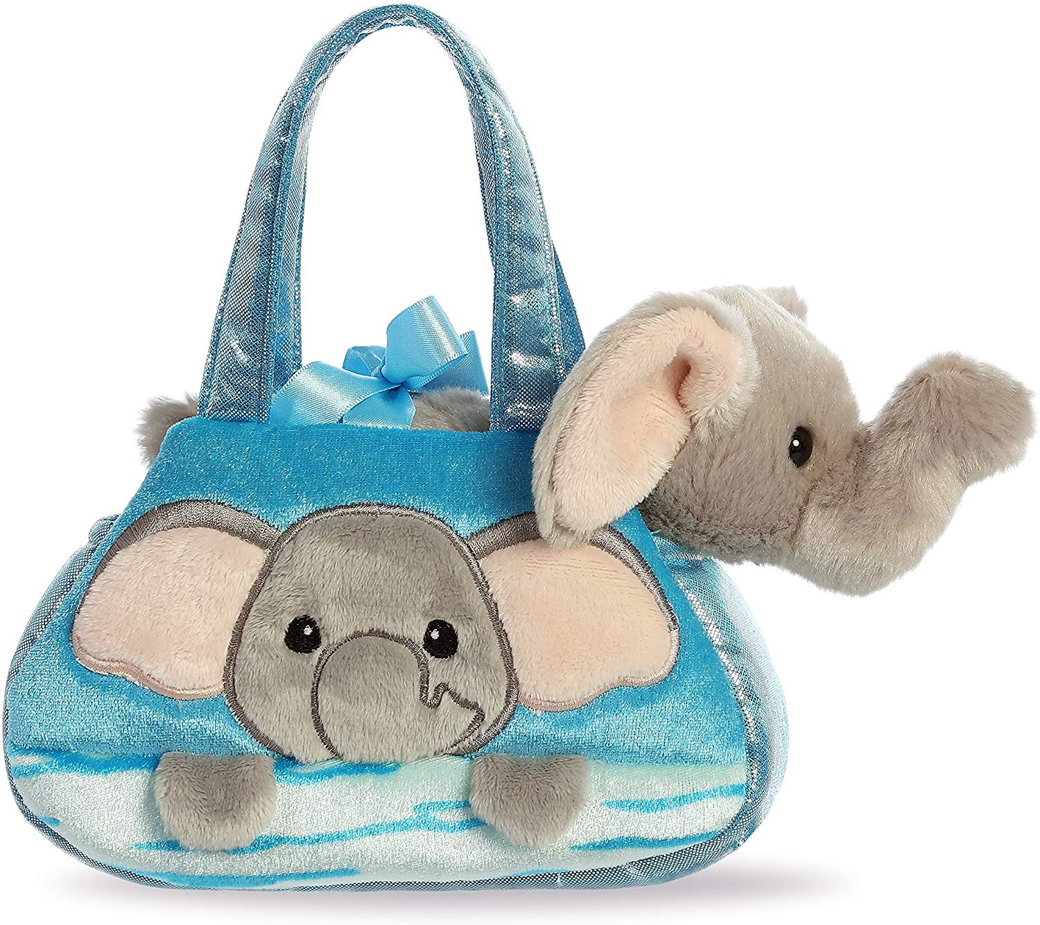 Fancy blauer Peek-a-Boo Elefant Plüschfigur