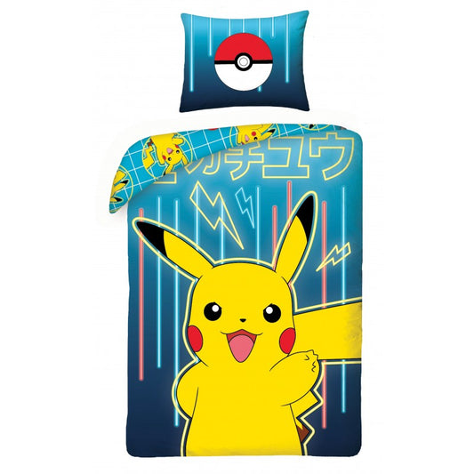 Pokemon Bettwäsche Pikachu Blau