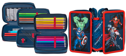 Avengers Tripledecker gefülltes Schülermäppchen