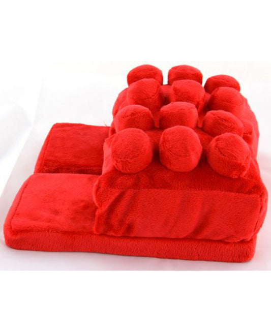 United Labels Baustein Hausschuhe Rot