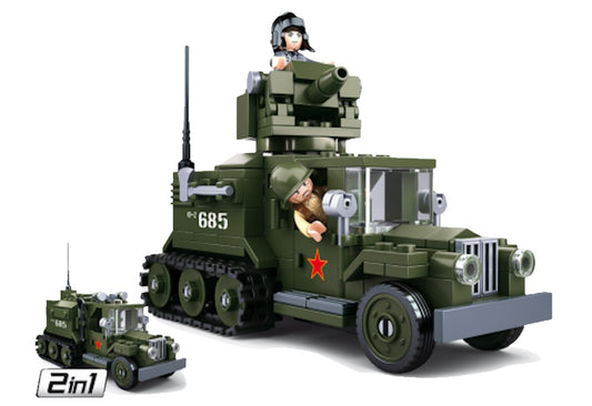 Sluban Armee WWII Halbkettenfahrzeug 2in1