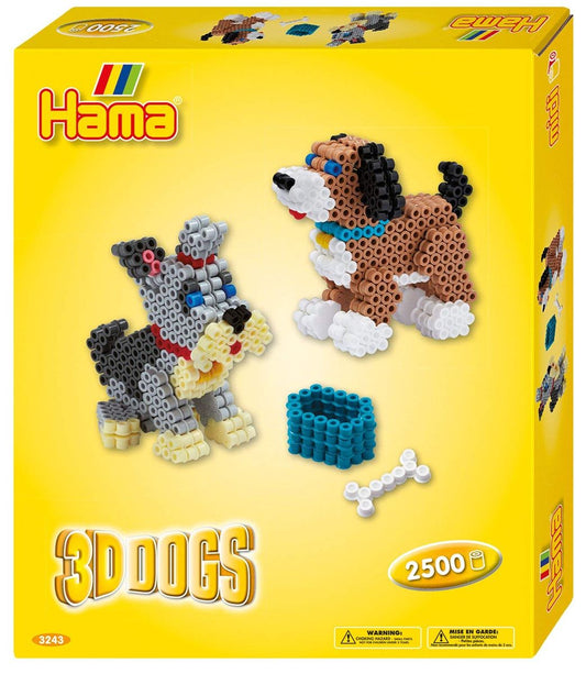 HAMA Geschenkpackung 3D Hunde Bügelperlen