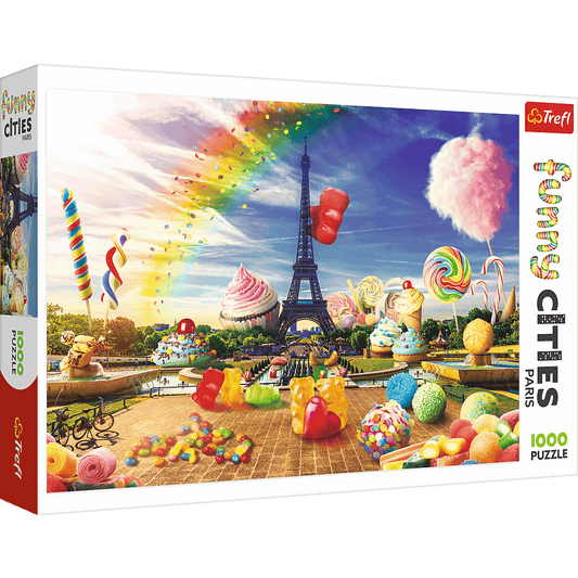 Funny Cities Süßigkeiten in Paris Puzzle