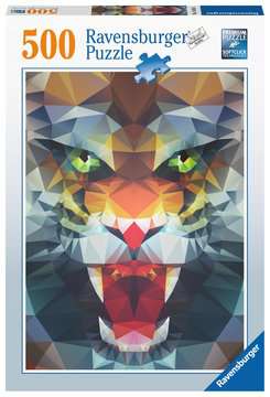 Löwe aus Polygonen Puzzle