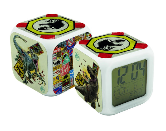 Jurassic World Würfel Wecker LED
