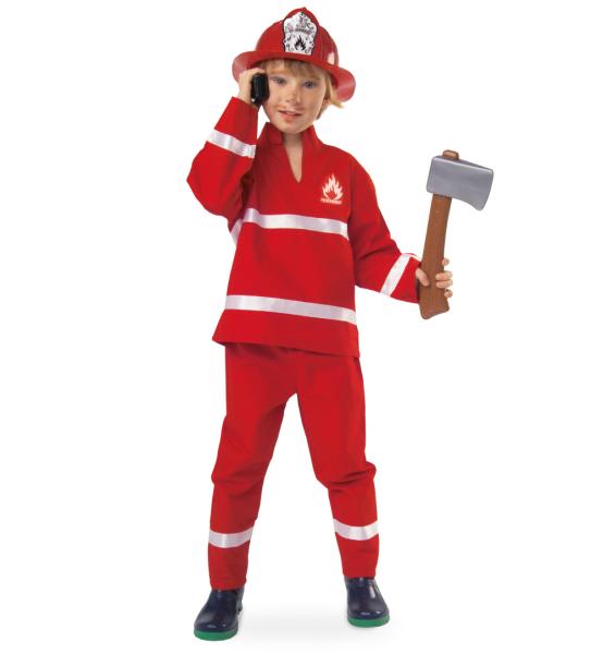 Feuerwehrmann Kostuem rot Kids