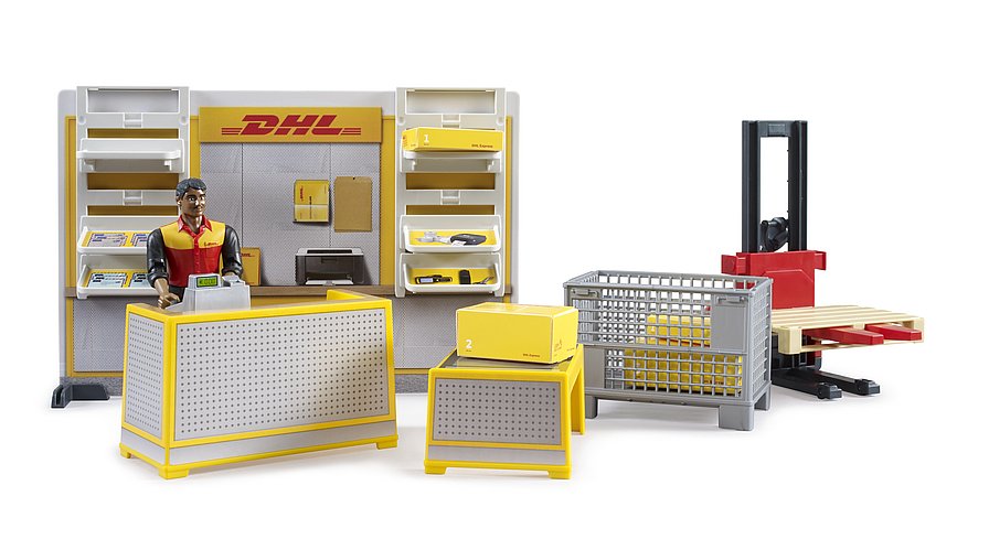 Bruder DHL Shop Handhubstapler