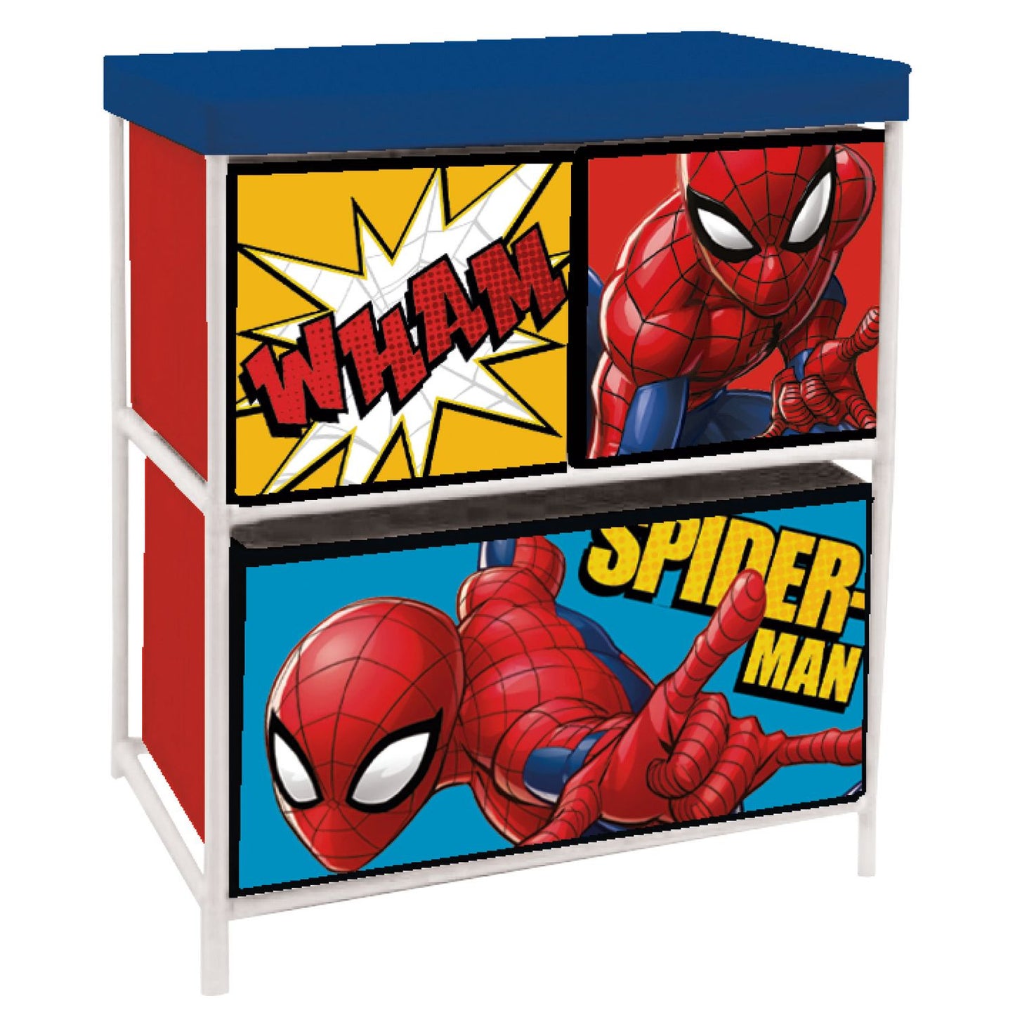 Spiderman Ablagefach drei Schubladen