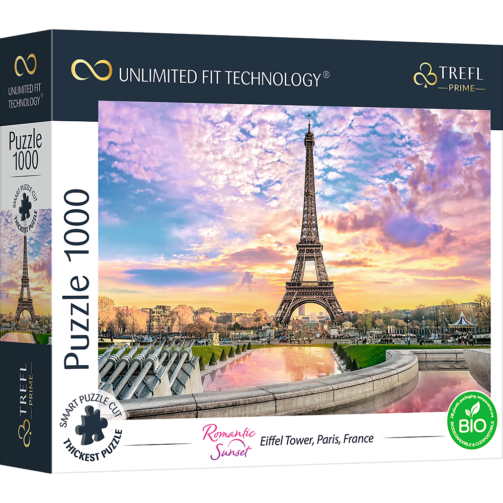 Romantic Sunset Eiffel Turm Paris Frankreich UFT Puzzle