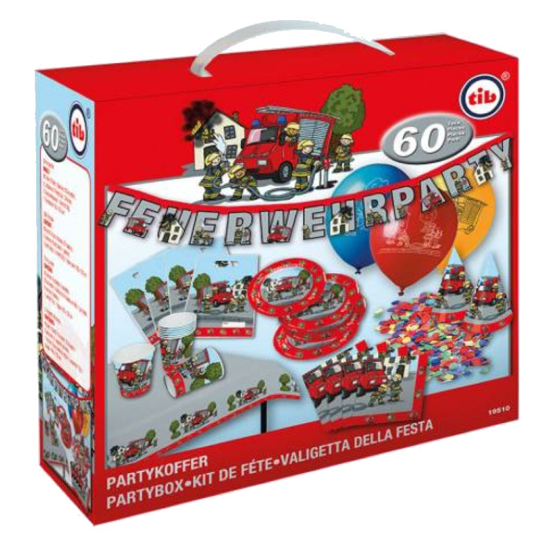Feuerwehr Party Koffer Personen