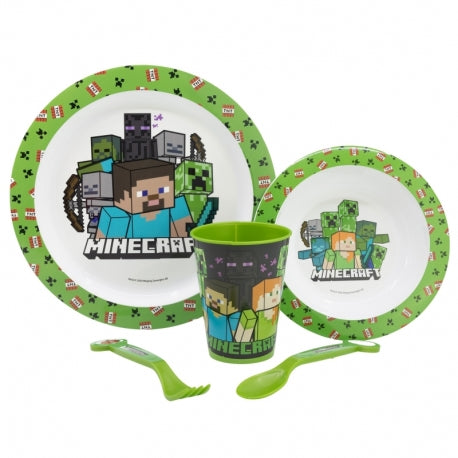 Minecraft Frühstück Set fünfteilig
