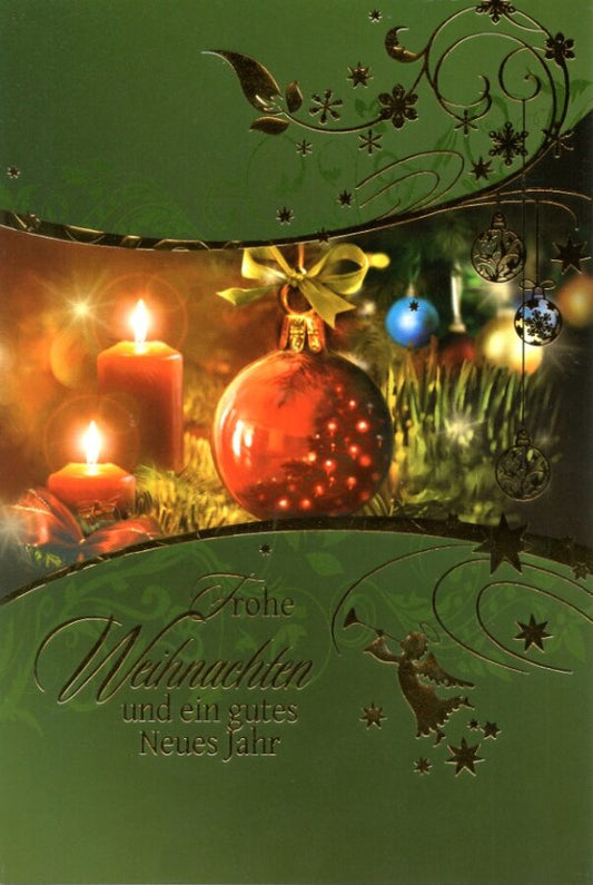 Weihnachtskarten Kerzen Motive Stueck