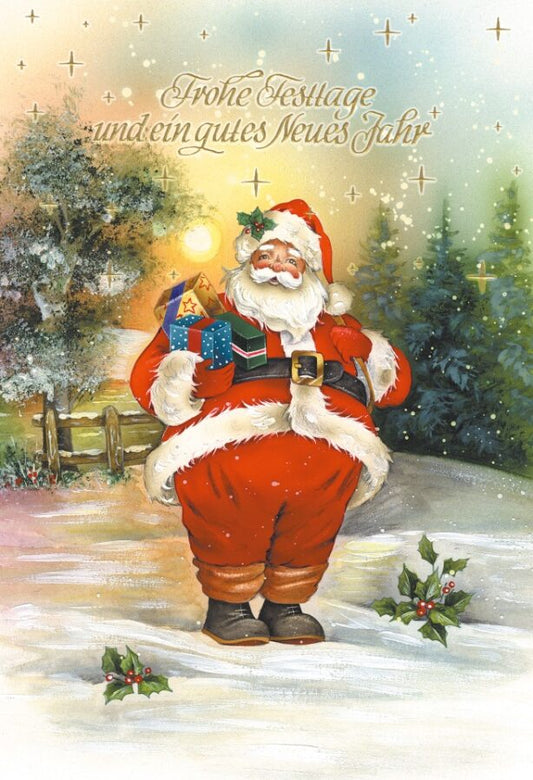 Weihnachtskarten Weihnachtsmann Motive