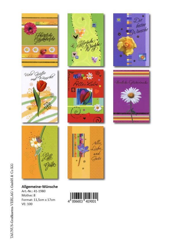 Grußkarten Motive Stueck Wuensche