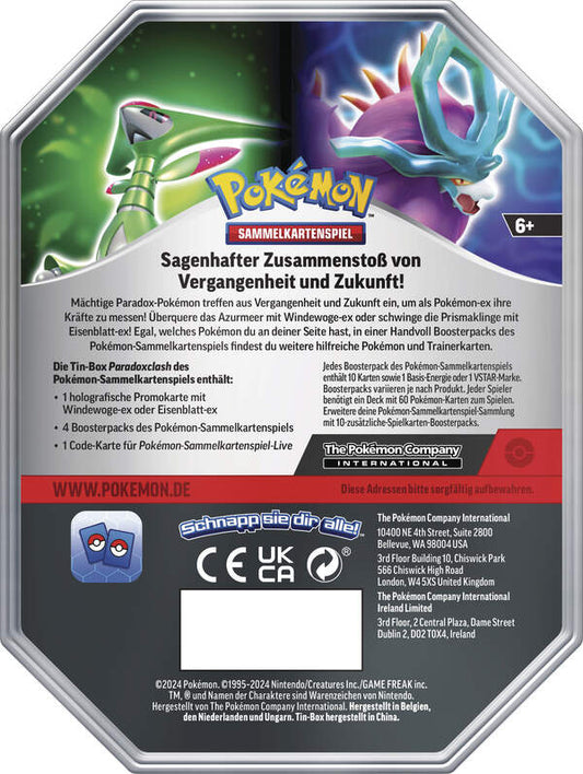 Pokemon PKM Pokemon Tin Eisenblatt DE EVT Mai
