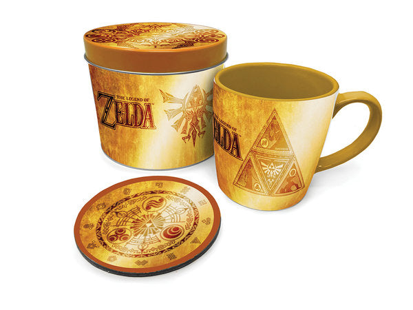Zelda goldene Triforce Metalldose Geschenkset