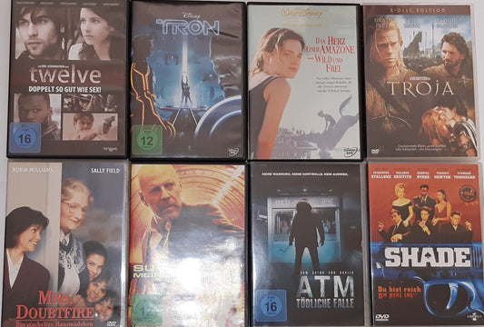 DVDs gebraucht aus Sammlungsauflösung gemischt von FSK bis FSK