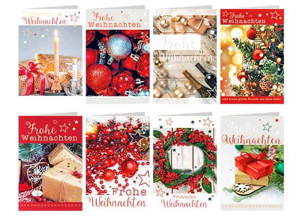 Frohe Weihnachten Weihnachtskarte fach sortiert