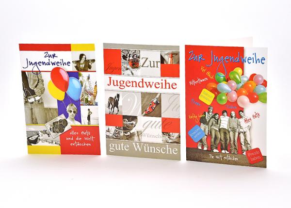 Jugendweihekarte sortiert