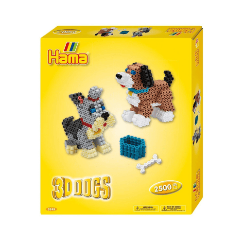 HAMA_3-D_Hunde_Buegelperlen