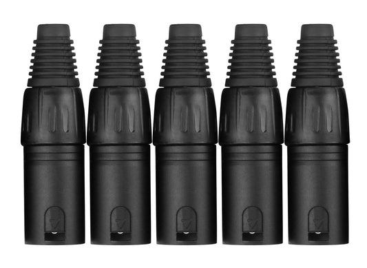 Produktbild von Pronomic XMPLUG Black XLR Stecker male - 5er Pack
