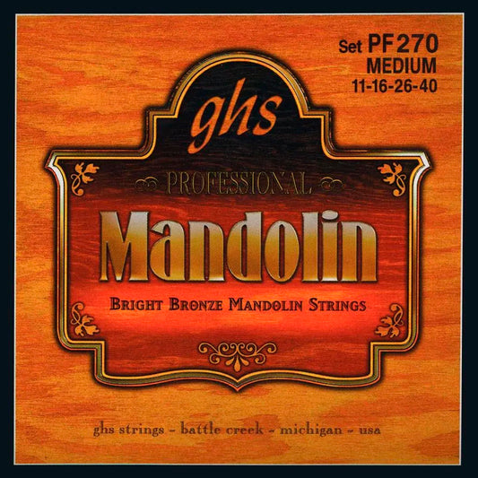 Produktbild von GHS Mandolinensaiten bronce PF 270 Medium