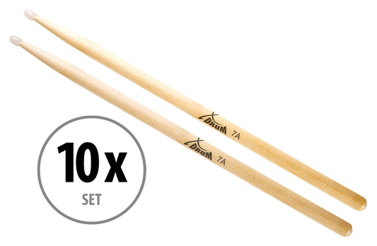 Produktbild von 10 Paar XDrum Schlagzeug Sticks 7A Nylon Tip