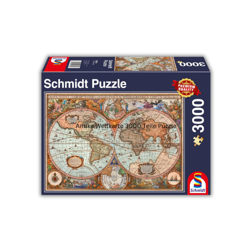 Antike Weltkarte 3000 Teile Puzzle