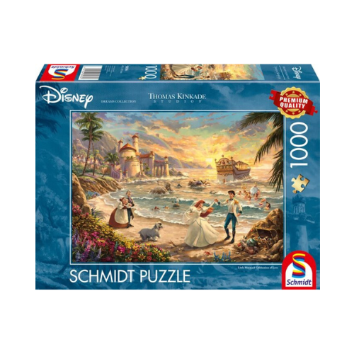 Disney The Little Mermaid Celebration of Love Puzzle 1000 Teile Thomas Kinkade Collection