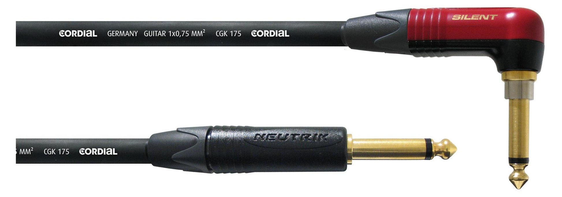 Produktbild von Cordial CSI 6 RP-SILENT Winkelklinkenkabel 6 m Schwarz