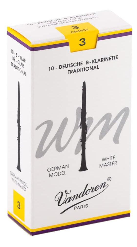 Produktbild von Vandoren White Master WM Traditional Bb-Klarinette Blätter (3) 10er Pack