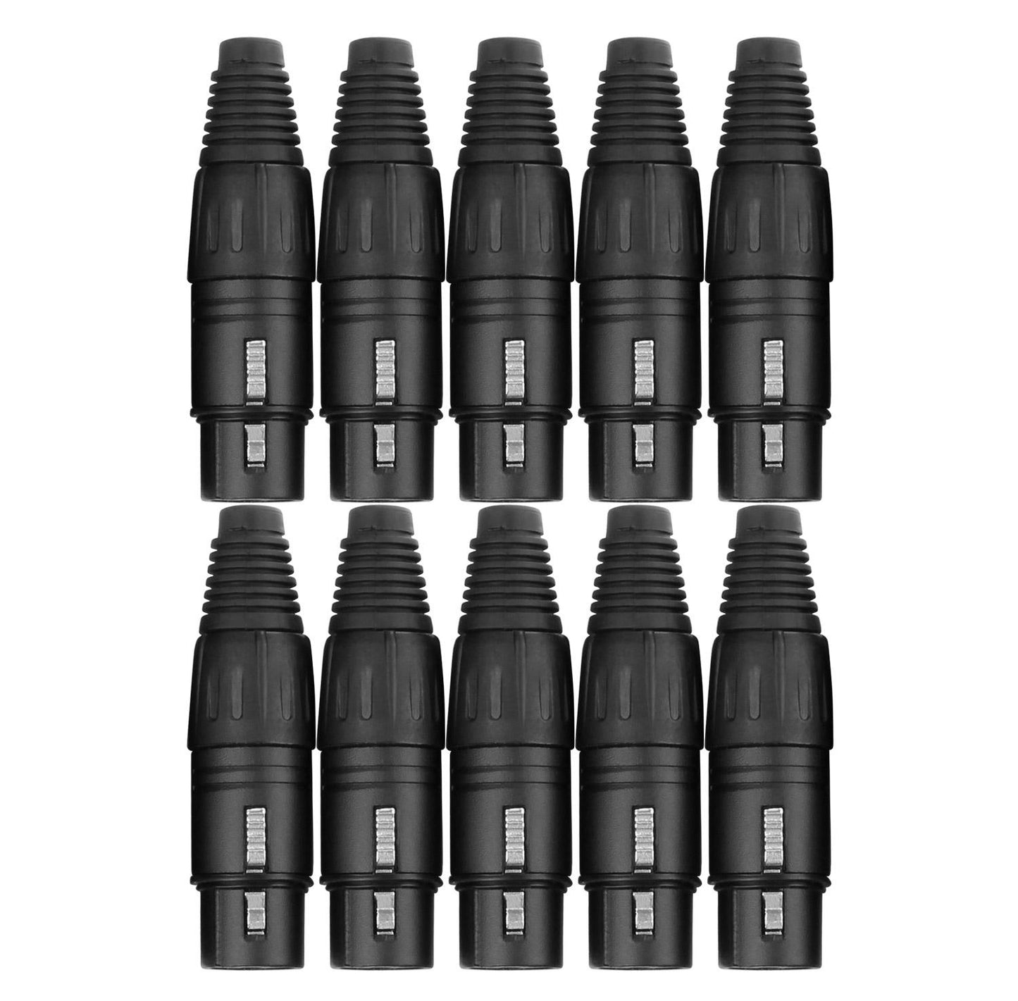 Produktbild von Pronomic XFPLUG Black XLR Stecker female - 10er Pack