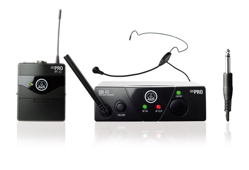 Produktbild von AKG WMS 40 Mini Komplettset ISM2 inkl. Headset-Mikrofon