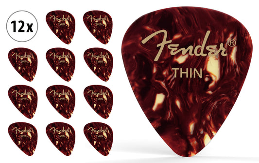 Produktbild von Fender 351 Plektren Thin 12er Pack