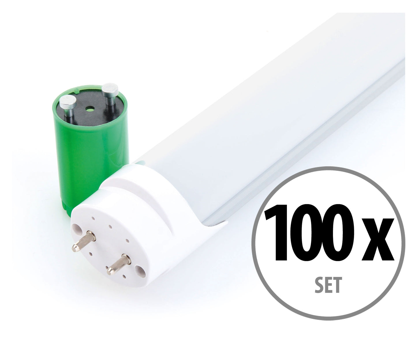Produktbild von Showlite LED Röhre T8W10K45F-600 600mm 10Watt 100er Set (Tageslichtweiß 4500K)