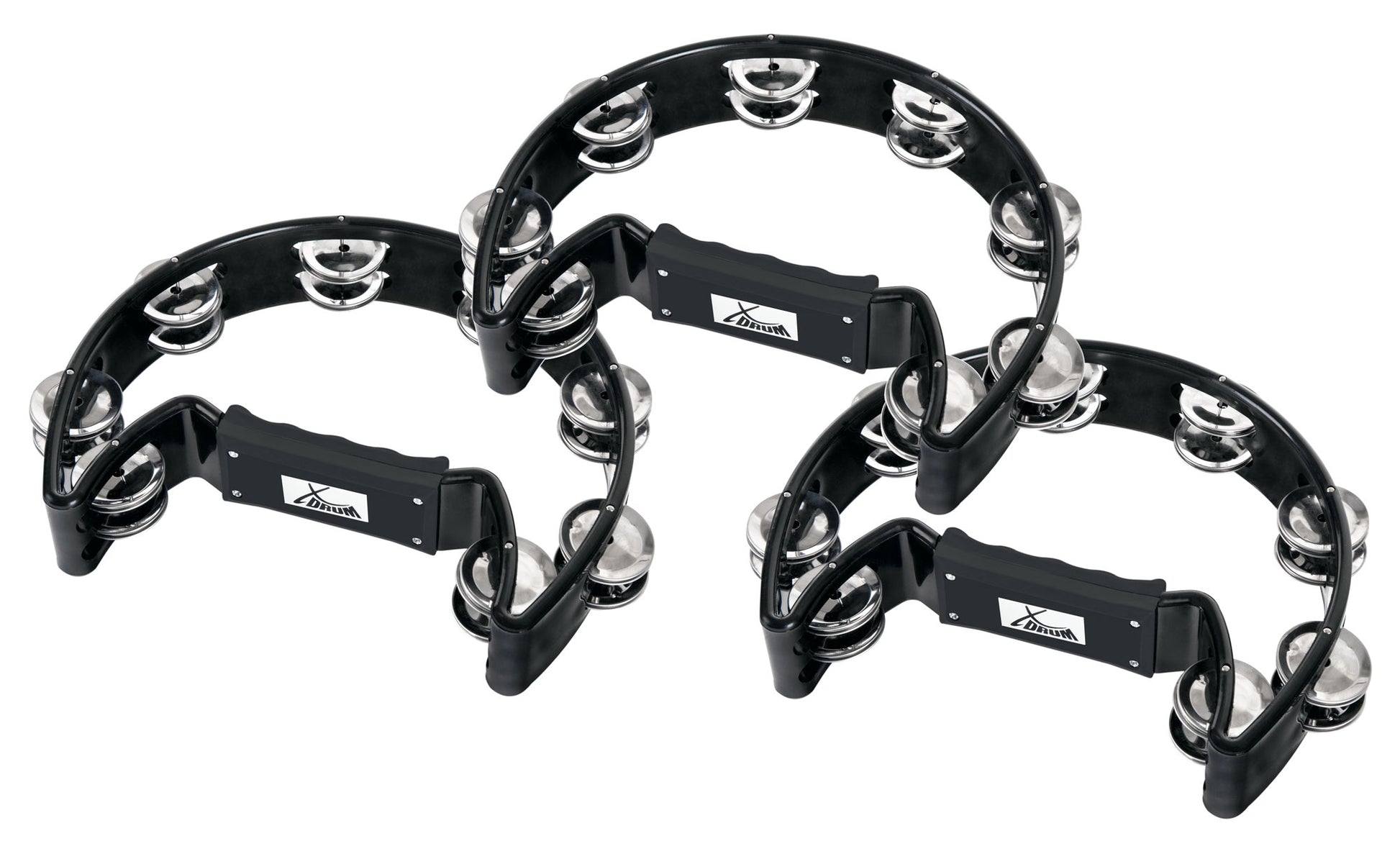 Produktbild von 3er Set XDrum TM-1 Hand Tambourin Schwarz