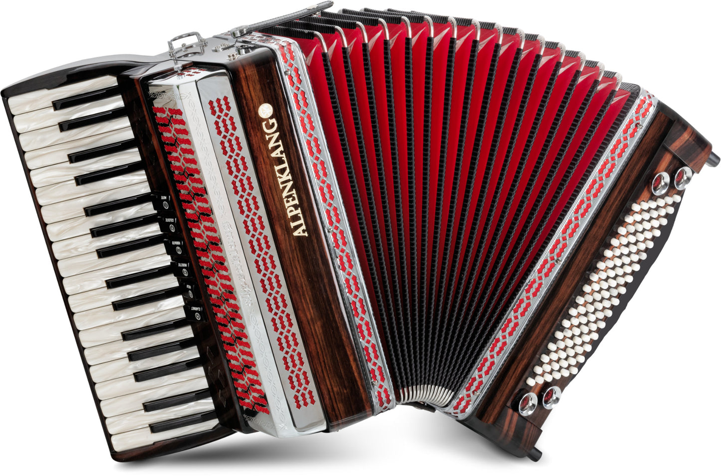 Produktbild von Alpenklang Pro Akkordeon III 96 Tasten-Steirische Ebenholz