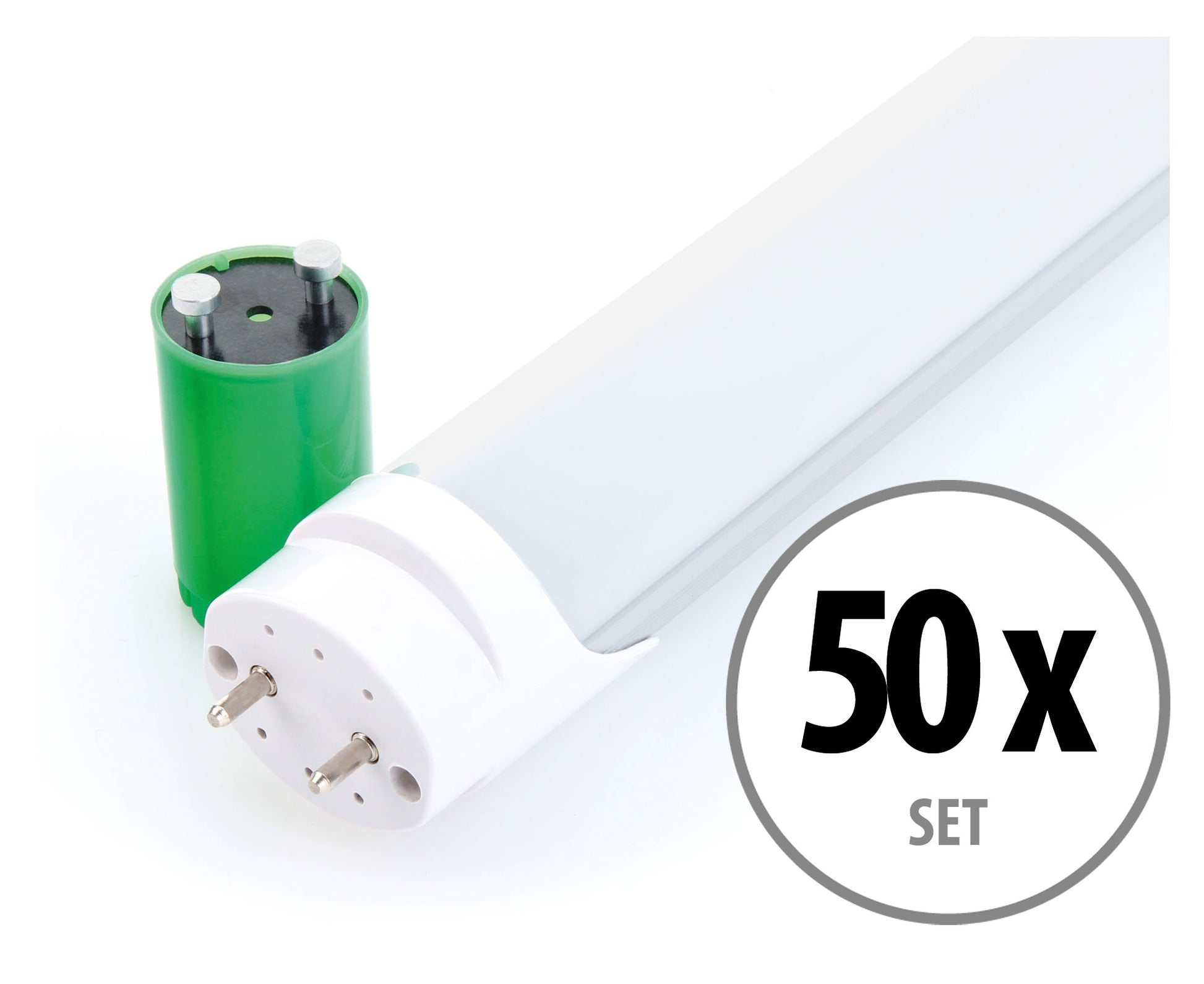 Produktbild von Showlite LED Röhre T8W10K45F-600 600mm 50er Set (Tageslichtweiß 4500K)