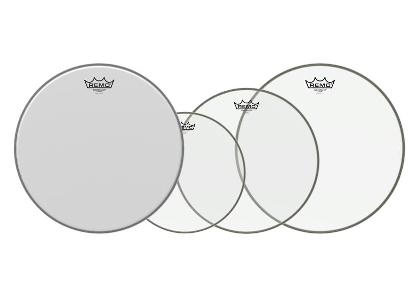 Produktbild von Remo 10" 12" 14" Ambassador Clear Set PLUS 14" Coated