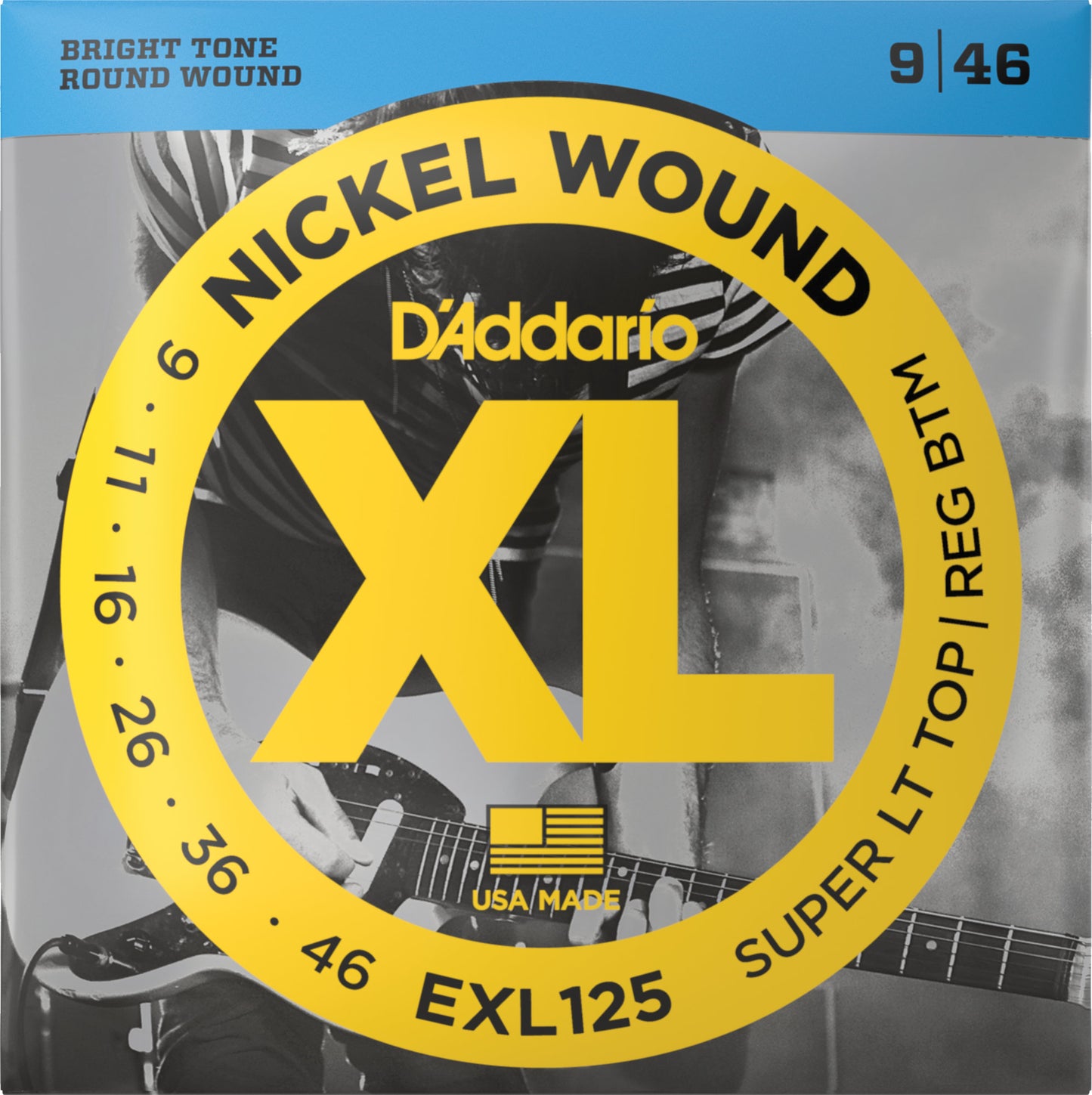 Produktbild von D'Addario EXL125 Super Light Top/Regular Bottom