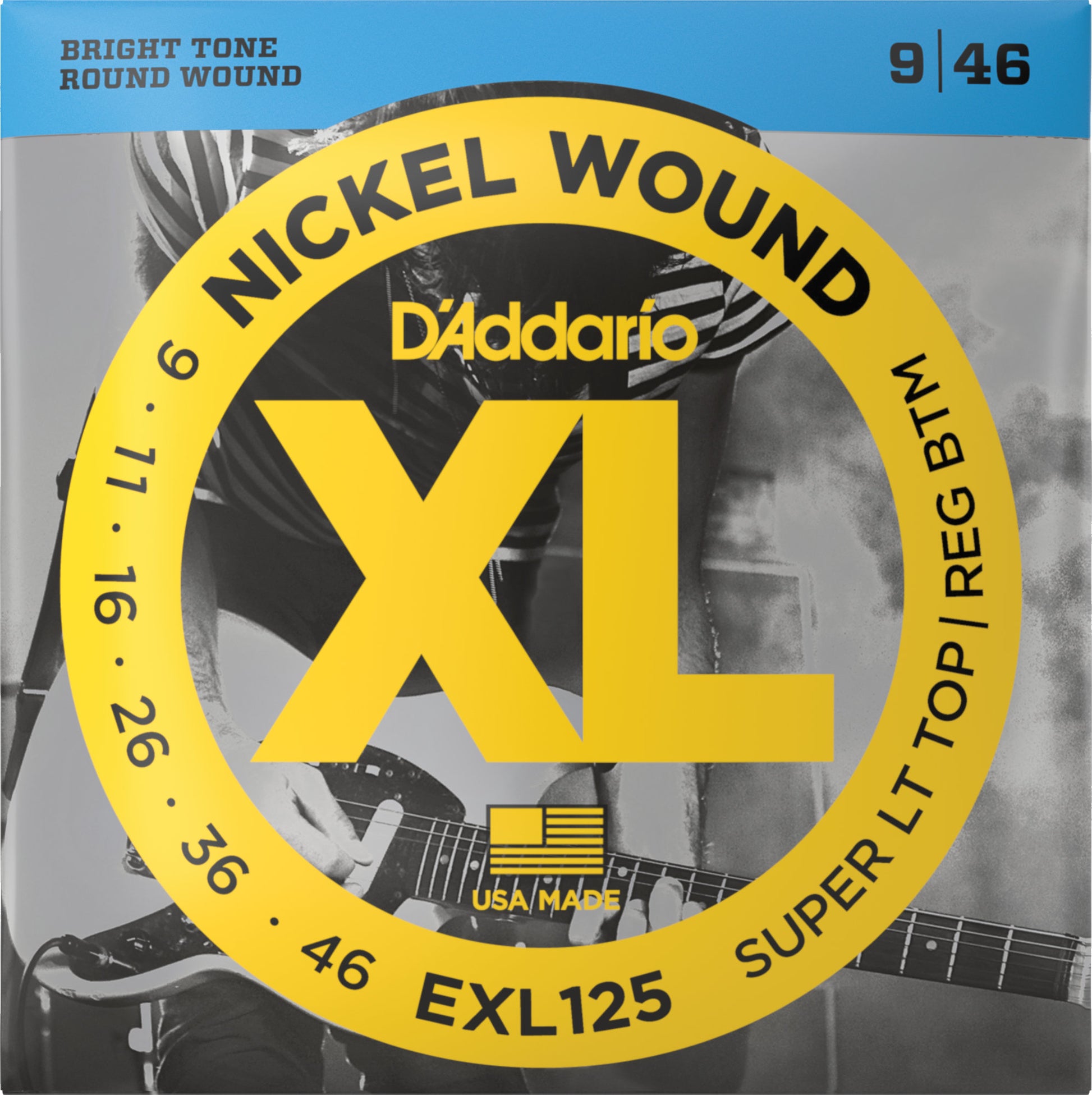 Produktbild von D'Addario EXL125 Super Light Top/Regular Bottom