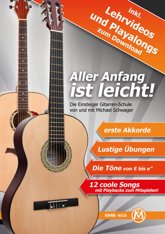 Produktbild von Michael Schwager, Aller Anfang ist leicht, Gitarrenschule + Playback-Downloads