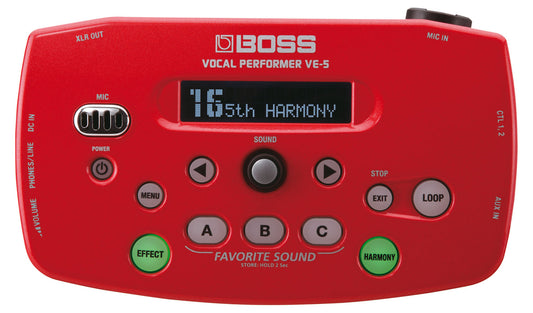 Produktbild von Boss VE-5 Vocal Performer Rot