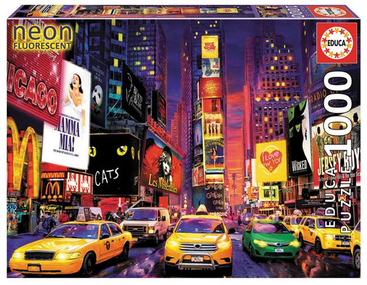 Educa Puzzle Neon Times Square