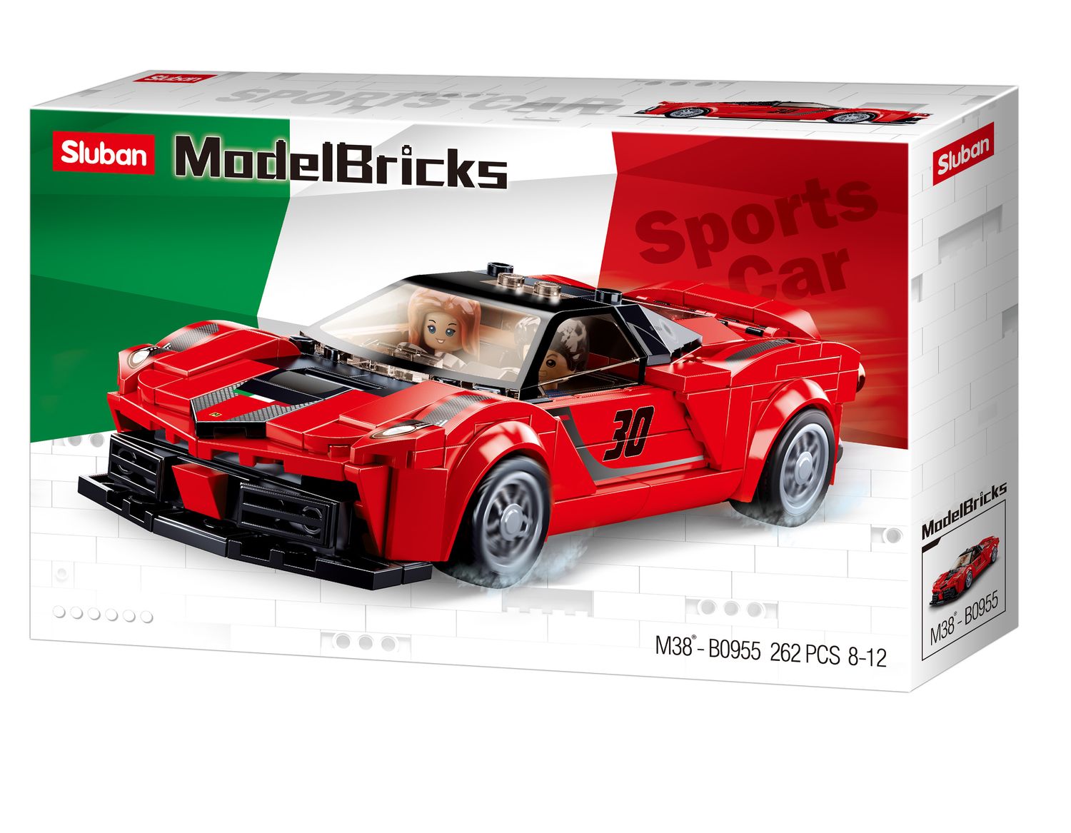 Sluban M38-B0955 Modell Italienischer Sportwagen