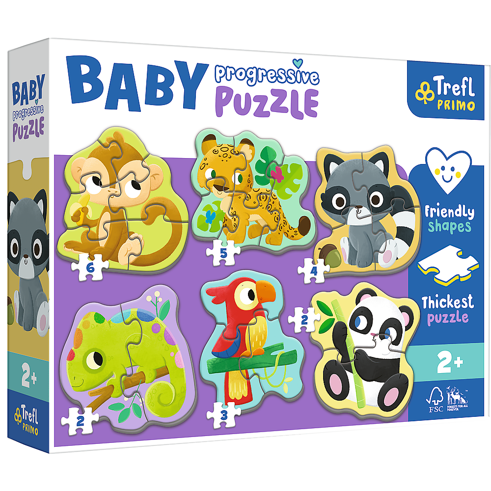 Exotische Tiere Primo Baby Puzzle in